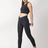 Black Snake Skin Crop Top boddactive.com