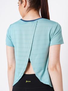 Aqua Open Back Tee boddactive.com